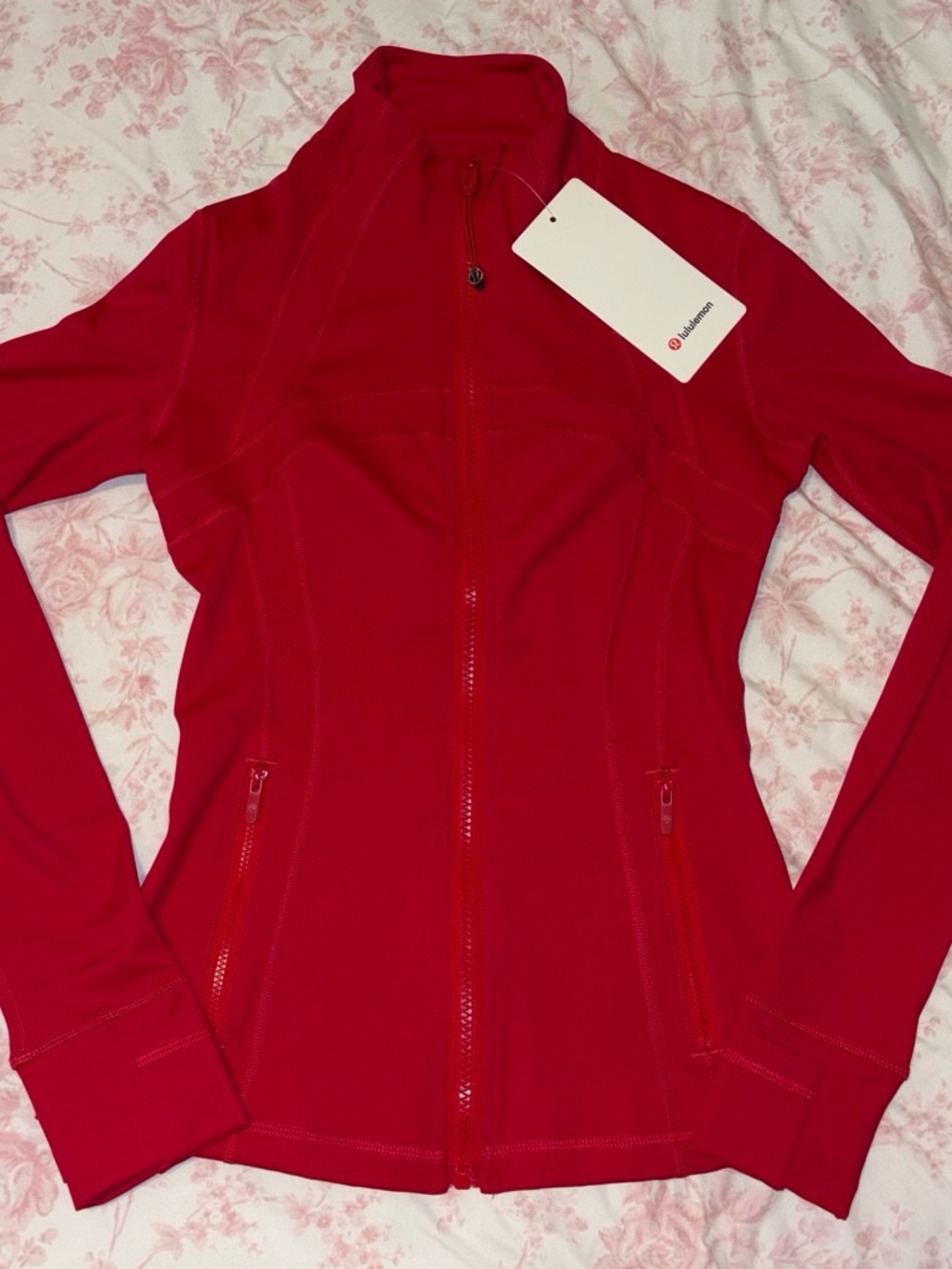 lululemon athletica Red Slim Zip-Up Utility Jacket